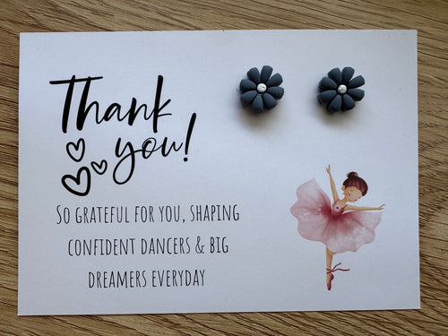 Dance Teacher Thank You Large Stud