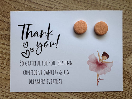 Dance Teacher Thank You Large Stud