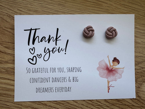 Dance Teacher Thank You Medium Stud