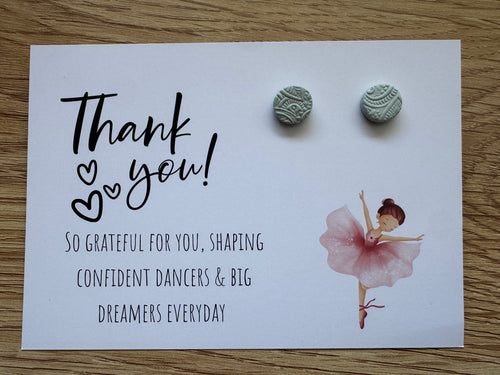 Dance Teacher Thank You Medium Stud