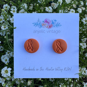 Orange for a Cause Stud