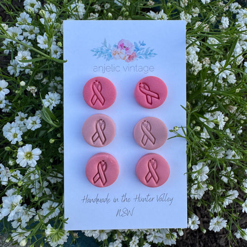 Breast Cancer 3 Pack Studs
