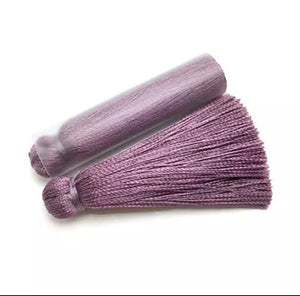 Mauve 50mm Silk Tassels