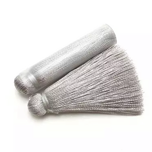 Grey 50mm Silk Tassels