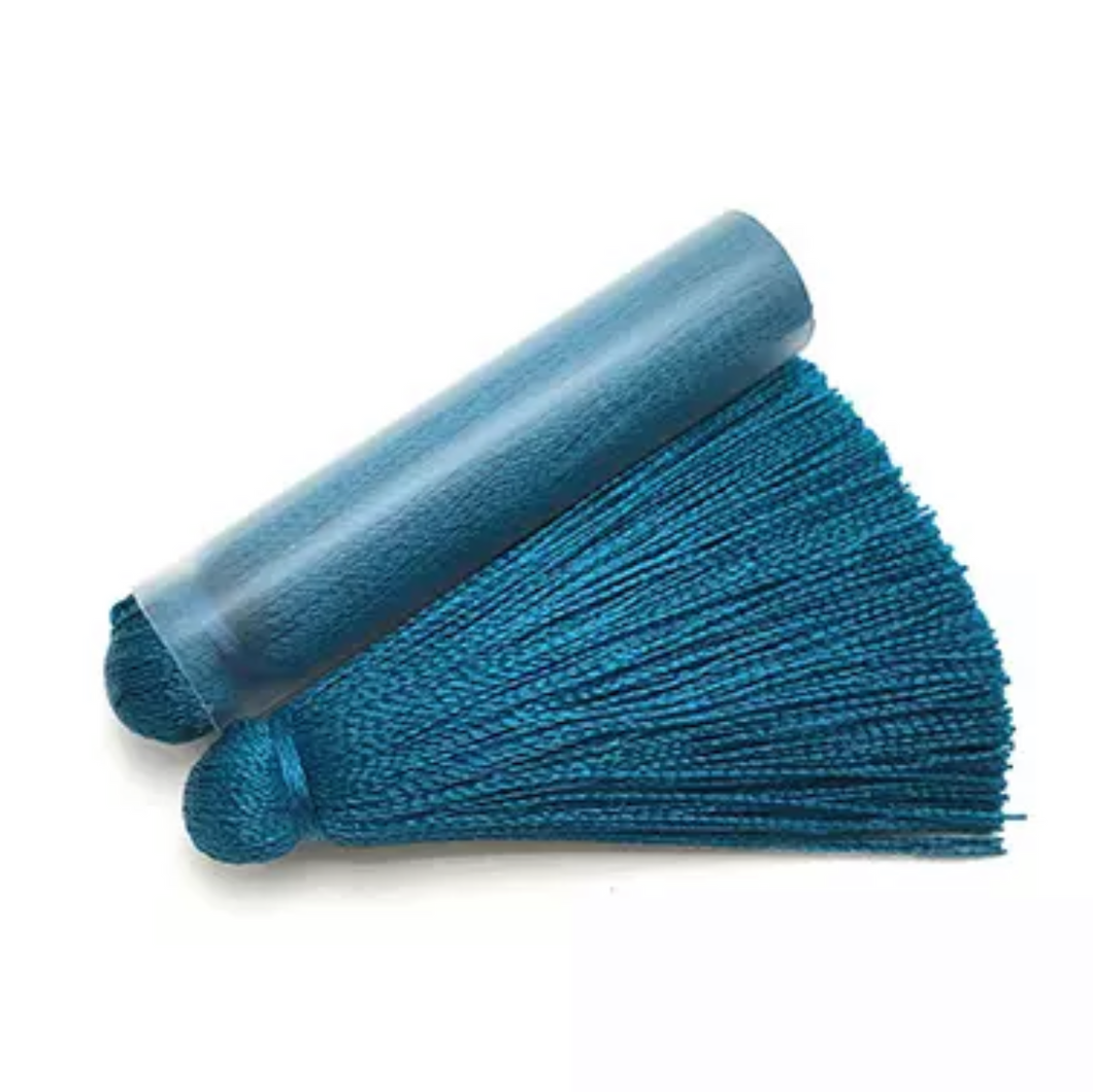 Teal 50mm Silk Tassels