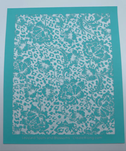 Leopard Cheetah & Blossoms Silkscreen