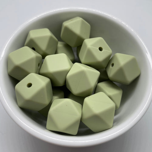 Lint 14mm Hexagon Silicone Beads