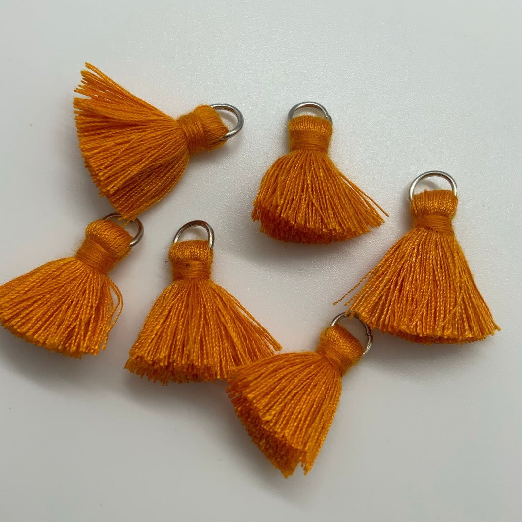 Orange 20mm Cotton Tassels